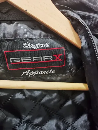 Chaqueta Moto GearX Hombre Negra