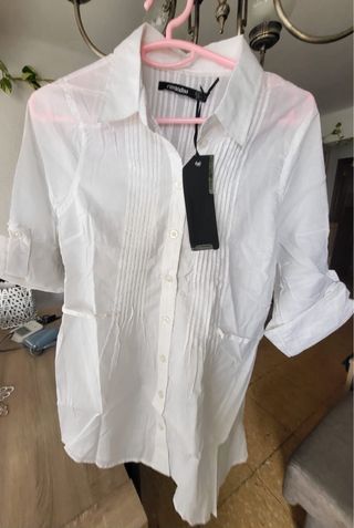 Camiseta Bershka manga larga con estampado