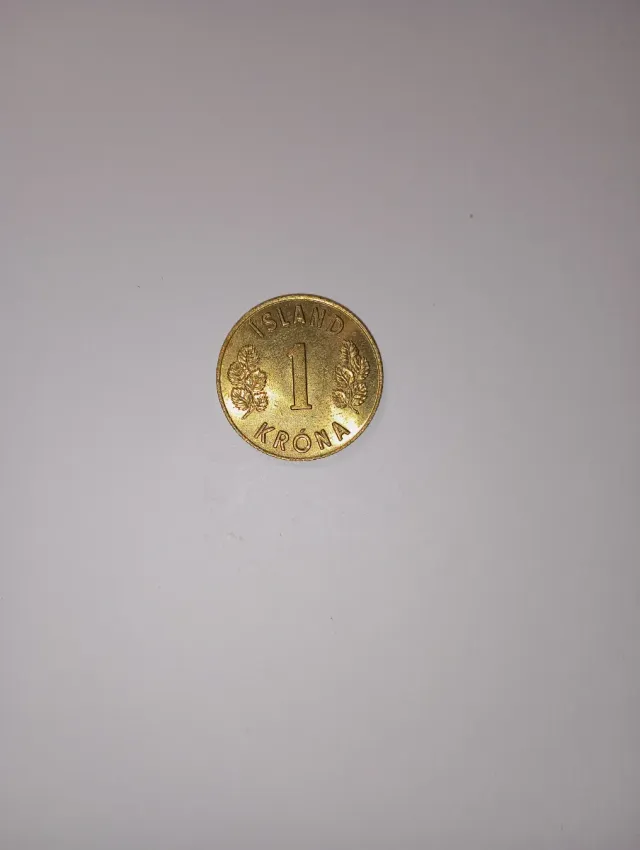 Moneda Islandia 1 Króna 1974