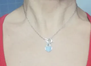 Conjunto plata de ley : gargantilla y pulsera