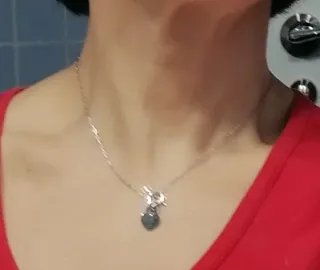 Conjunto plata de ley : gargantilla y pulsera