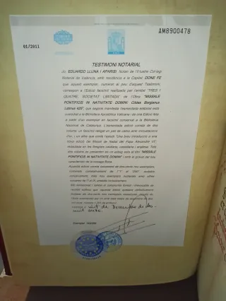 Misal de navidad de Alejandro VI. Codex Borgiano