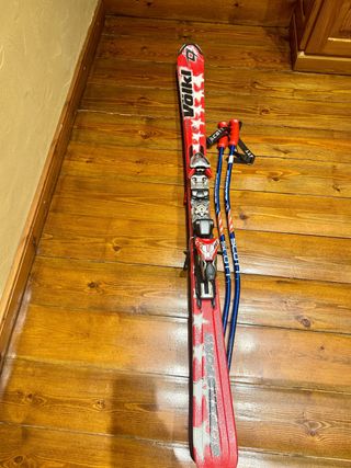 Conjunto Esquís Volkl  mujer con Fijaciones