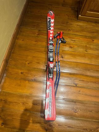 Conjunto Esquís Volkl  mujer con Fijaciones