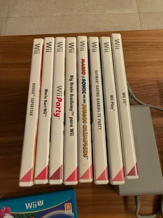 Nintendo Wii U Negra + Juegos Wii