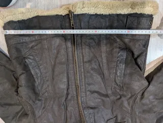 Chaqueta bomber cuero ROBLOS marrón