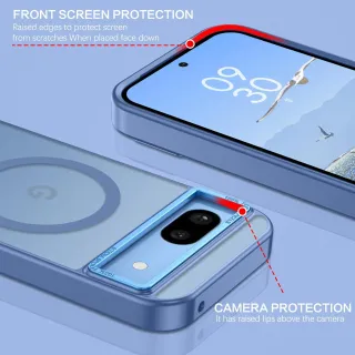 Funda magnética para Google Pixel 8a.Azul