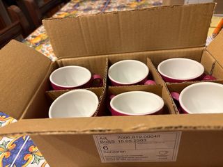 Set 6 Tazzine Caffè Porcellana