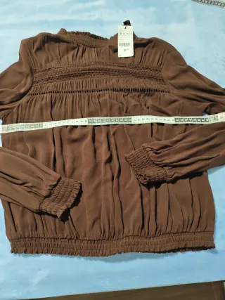 Blusa Pinkie marrón chocolate talla M