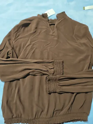 Blusa Pinkie marrón chocolate talla M