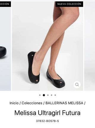 Bailarinas Melissa Negras Peep Toe