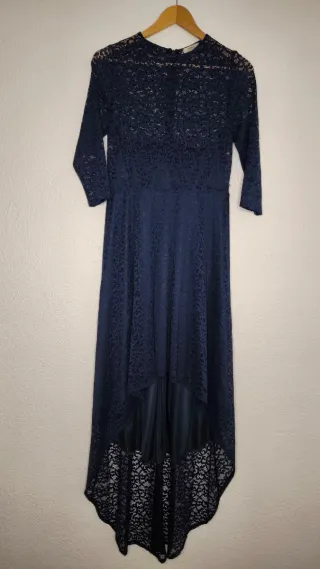 Vestido azul de encaje