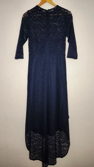 Vestido azul de encaje