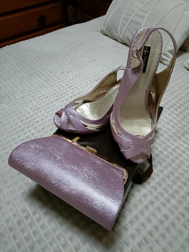 Zapatos y bolso fiesta Calendile talla 39