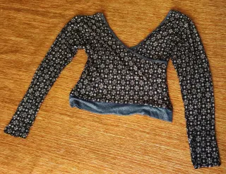 Camiseta manga larga estampada mujer la talla foto