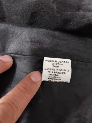 Abrigo estampado mujer