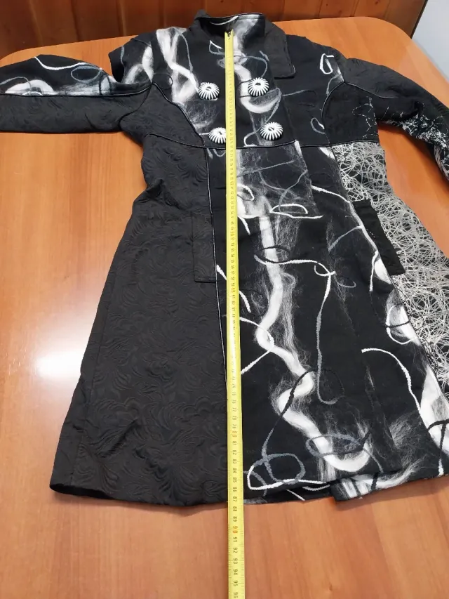 Abrigo estampado mujer