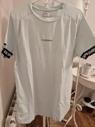 Camiseta Bershka Hombre Talla L Teal