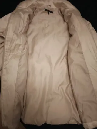 Cazadora acolchada beige