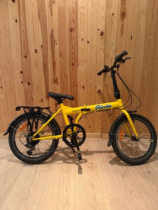 Bicicleta pieghevole Moma gialla
