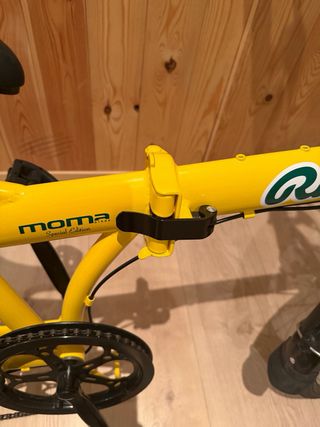 Bicicleta pieghevole Moma gialla