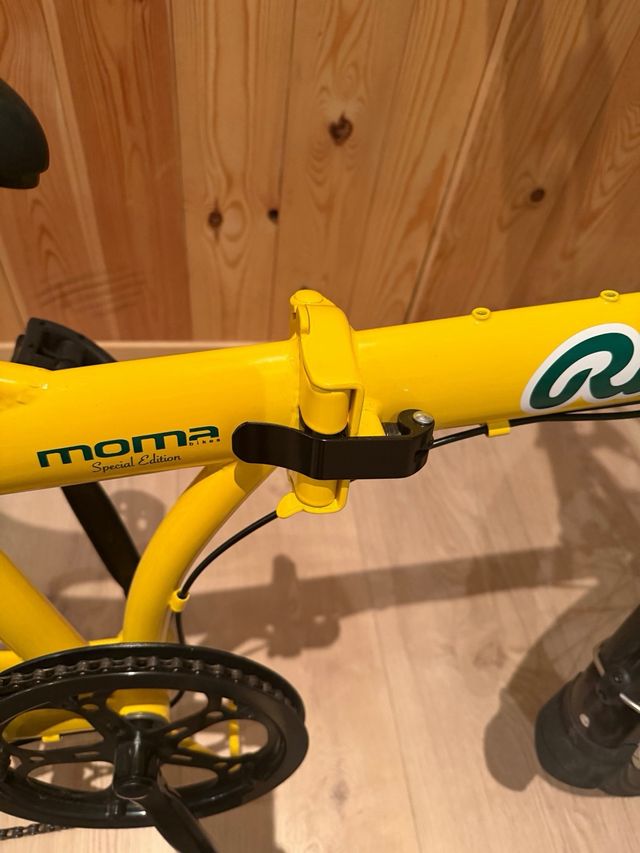 Bicicleta pieghevole Moma gialla