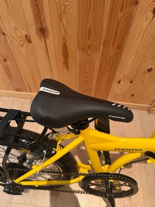 Bicicleta pieghevole Moma gialla