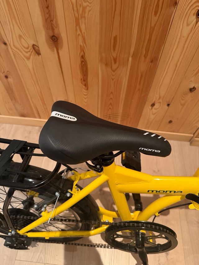 Bicicleta pieghevole Moma gialla