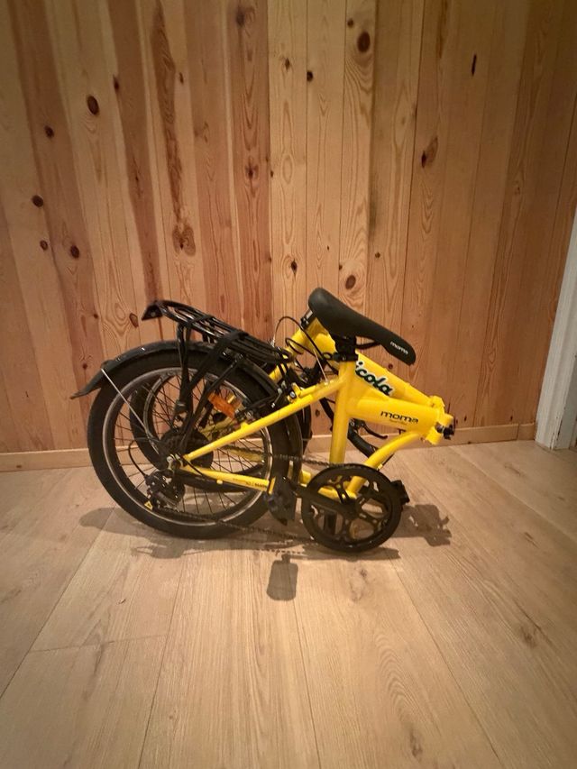 Bicicleta pieghevole Moma gialla