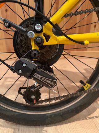 Bicicleta pieghevole Moma gialla