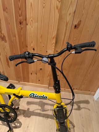 Bicicleta pieghevole Moma gialla
