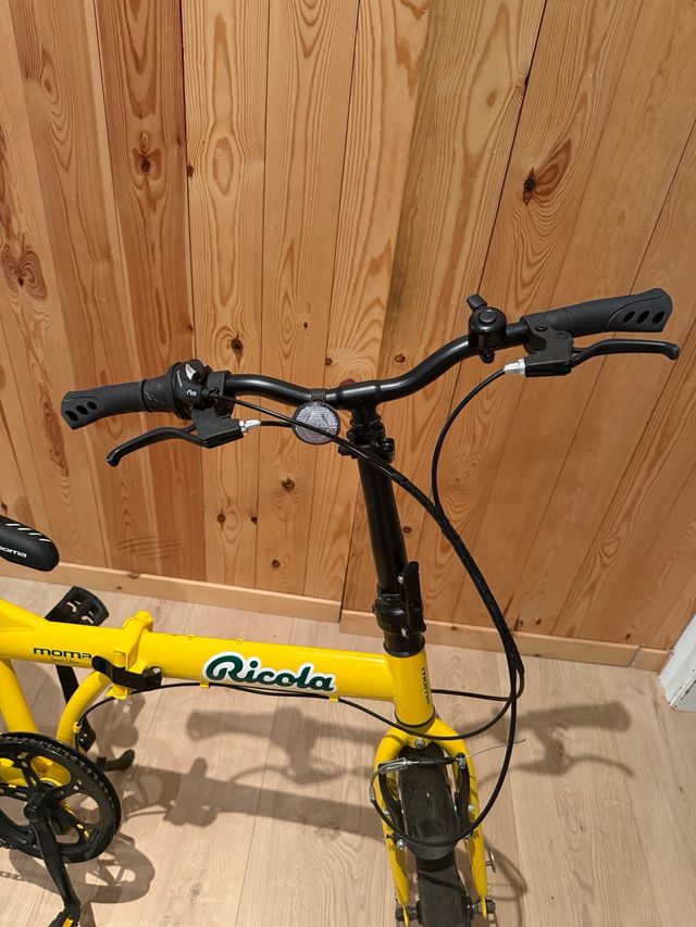 Bicicleta pieghevole Moma gialla