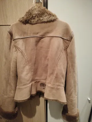 Chaqueta Freesoul Beige/Marrón con Borrego