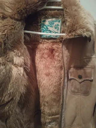 Chaqueta Freesoul Beige/Marrón con Borrego