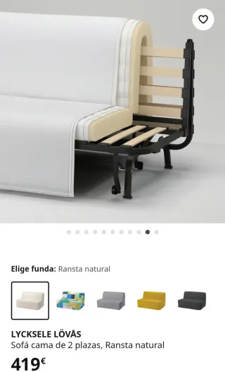 Sofá Cama Ikea Lickselle 2 Plazas