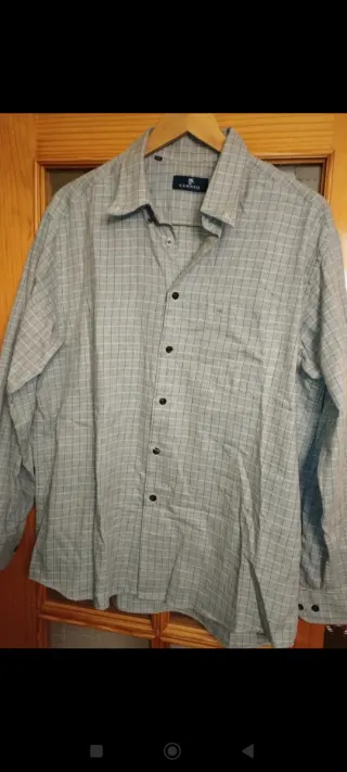 Camisa CENSO cuadros gris/negro Talla XXXL