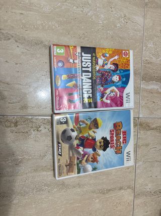 Juegos nintendo Wii: Just Dance 2014 y Big Beach