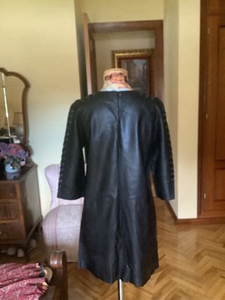 Vestido Zara símil piel negro Talla M