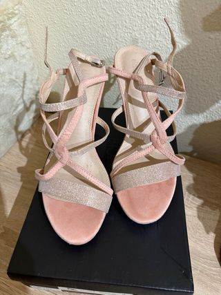 Zapatos de fiesta Nude Talla 38