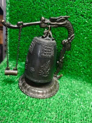 Carillon vento giapponese, candelabro drago, campana gong