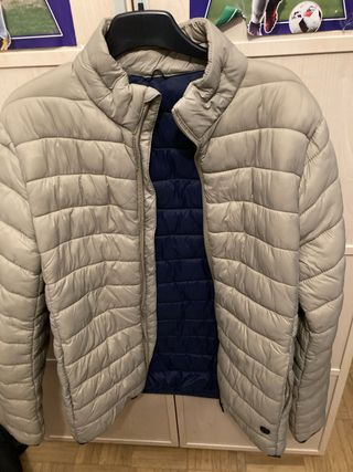 Cazadora hombre  beige y azul en perfecto estado