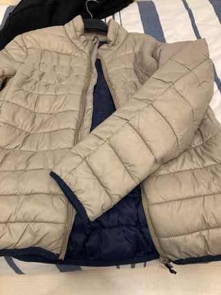 Cazadora hombre  beige y azul en perfecto estado