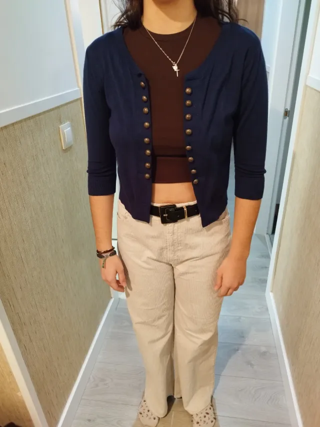 Chaqueta fina azul marino