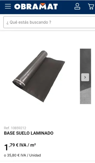Base aislante suelo laminado