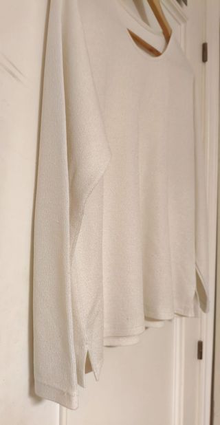 Jersey fino blanco roto