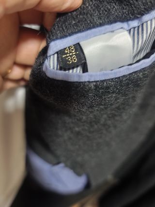 Americana de lana gris