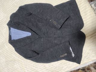 Americana de lana gris