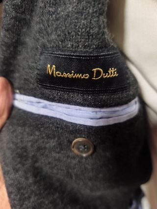 Americana de lana gris