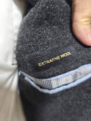 Americana de lana gris