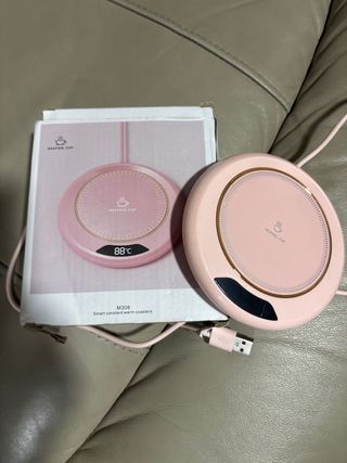 Calentador de tazas USB rosa